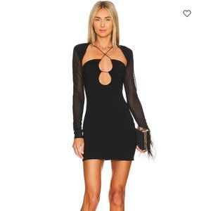 Revolve Camila Coelho Faith Mini Dress in Black